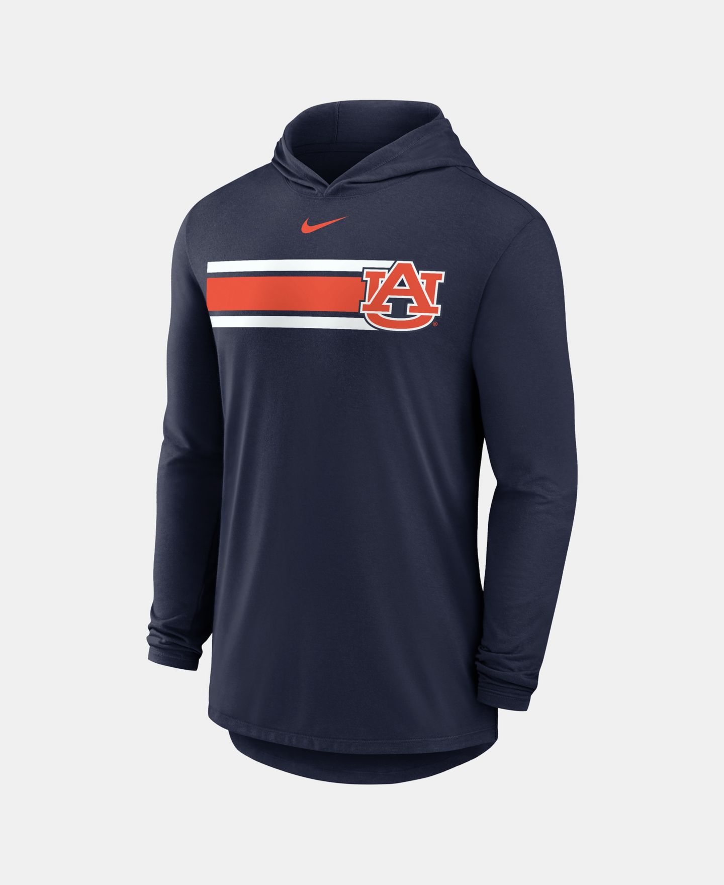 Мужская футболка Nike Navy Auburn Tigers Primetime Pattern Tri-Blend Dri-FIT Long Sleeve Hooded — фото 3