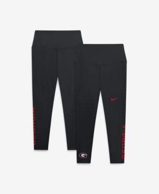 Women's Black Georgia Bulldogs Zenvy High Rise Dri-FIT 7/8 Leggings