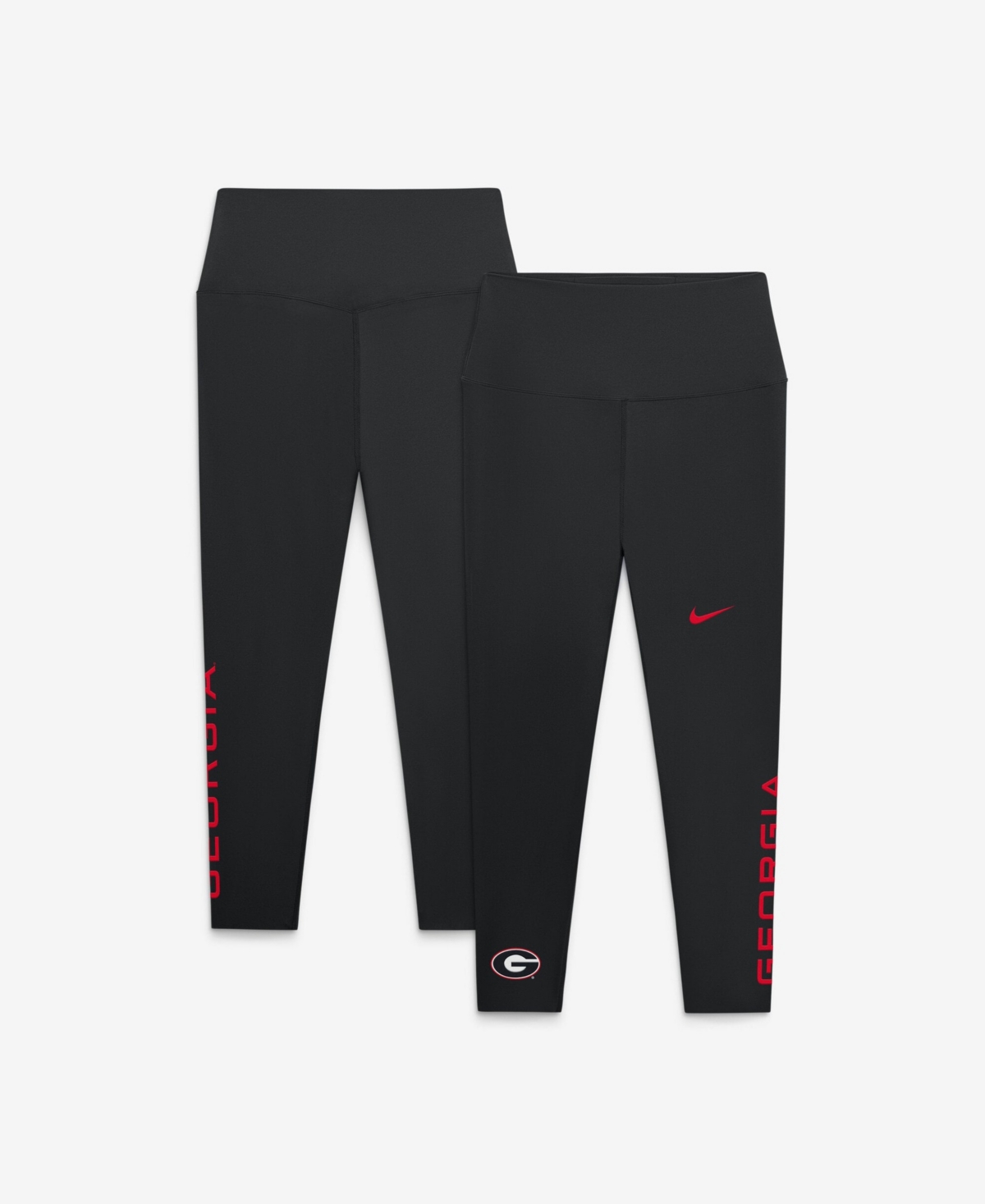 Nike Women's Georgia Bulldogs Zeny High-Waisted 7/8 Squat-Proof Leggings - Black