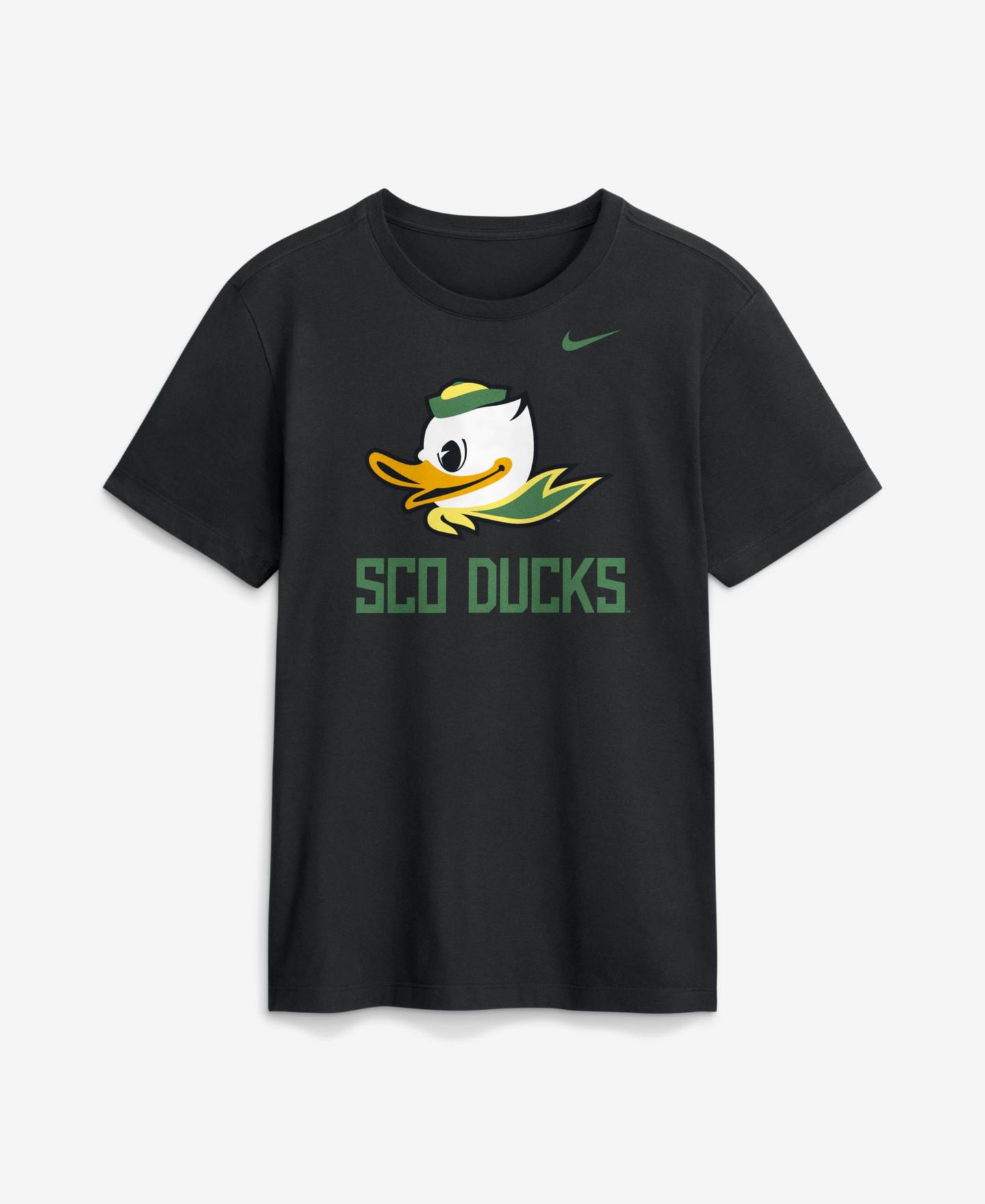 Мужская футболка Nike Black Oregon Ducks Primetime Logo Mantra — фото 1