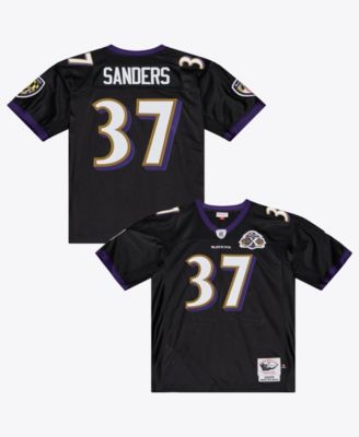 Men's Deion Sanders Black Baltimore Ravens 2005 Authentic Throwback Jersey