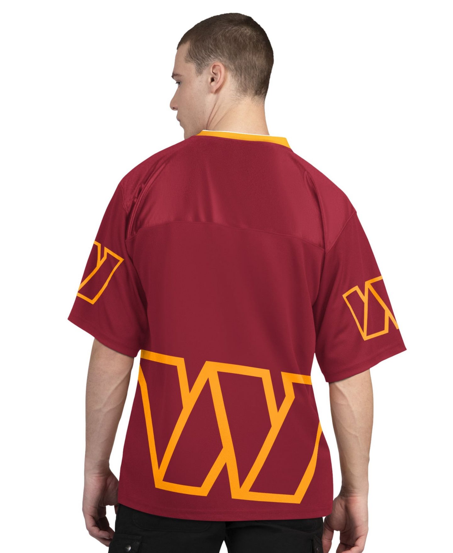 Мужские футболки Starter Burgundy/White Washington Commanders Short Sleeve & Long Sleeve T-Shirt Combo Pack — фото 5