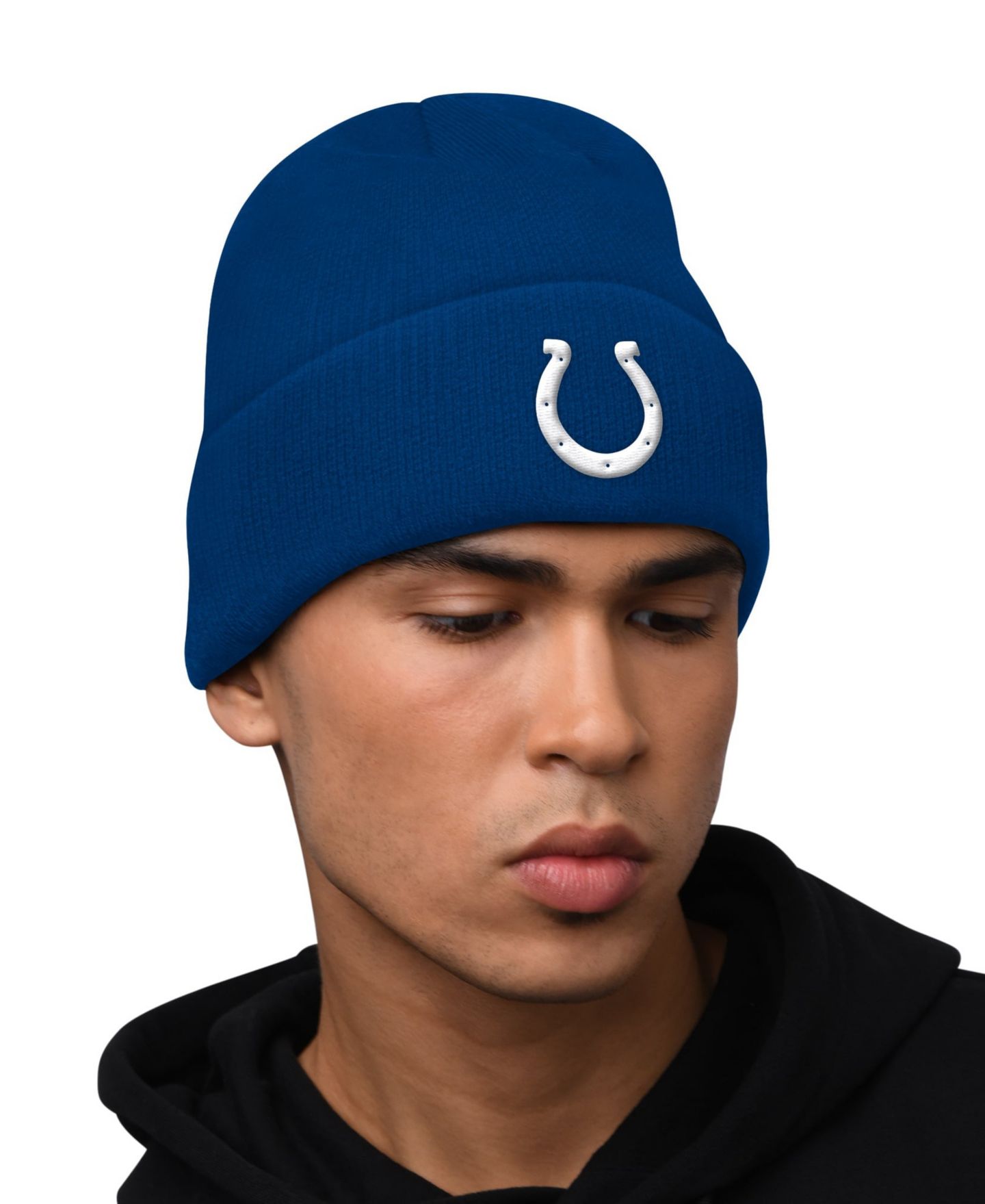 Мужские худи Starter Royal Indianapolis Colts and Cuffed Knit Hat Combo Pack — фото 4