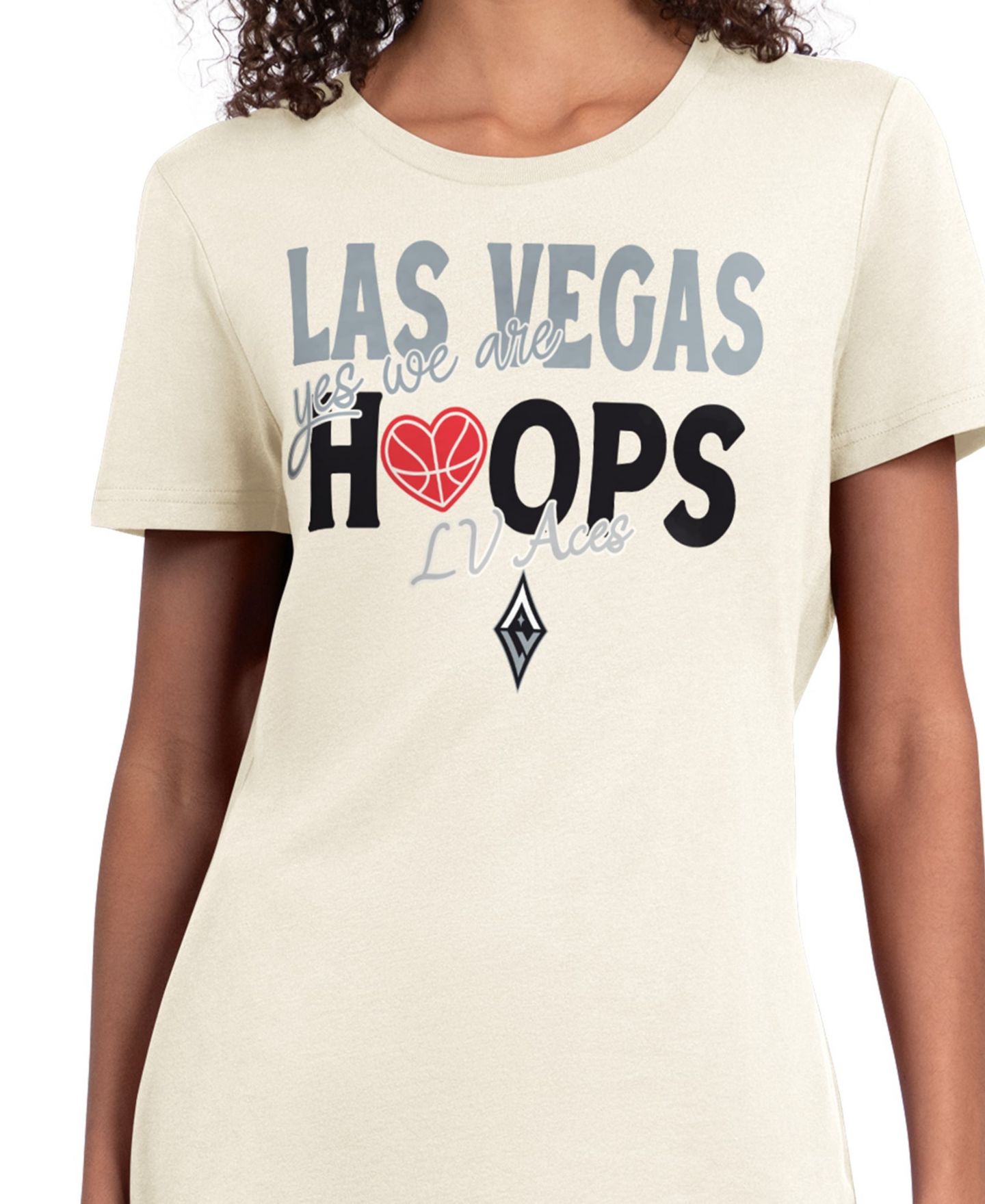 Женская футболка Starter Oatmeal Las Vegas Aces Endzone — фото 3
