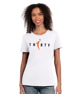 Women's  White WNBA 30th Anniversary Scoop Neck T-Shirt