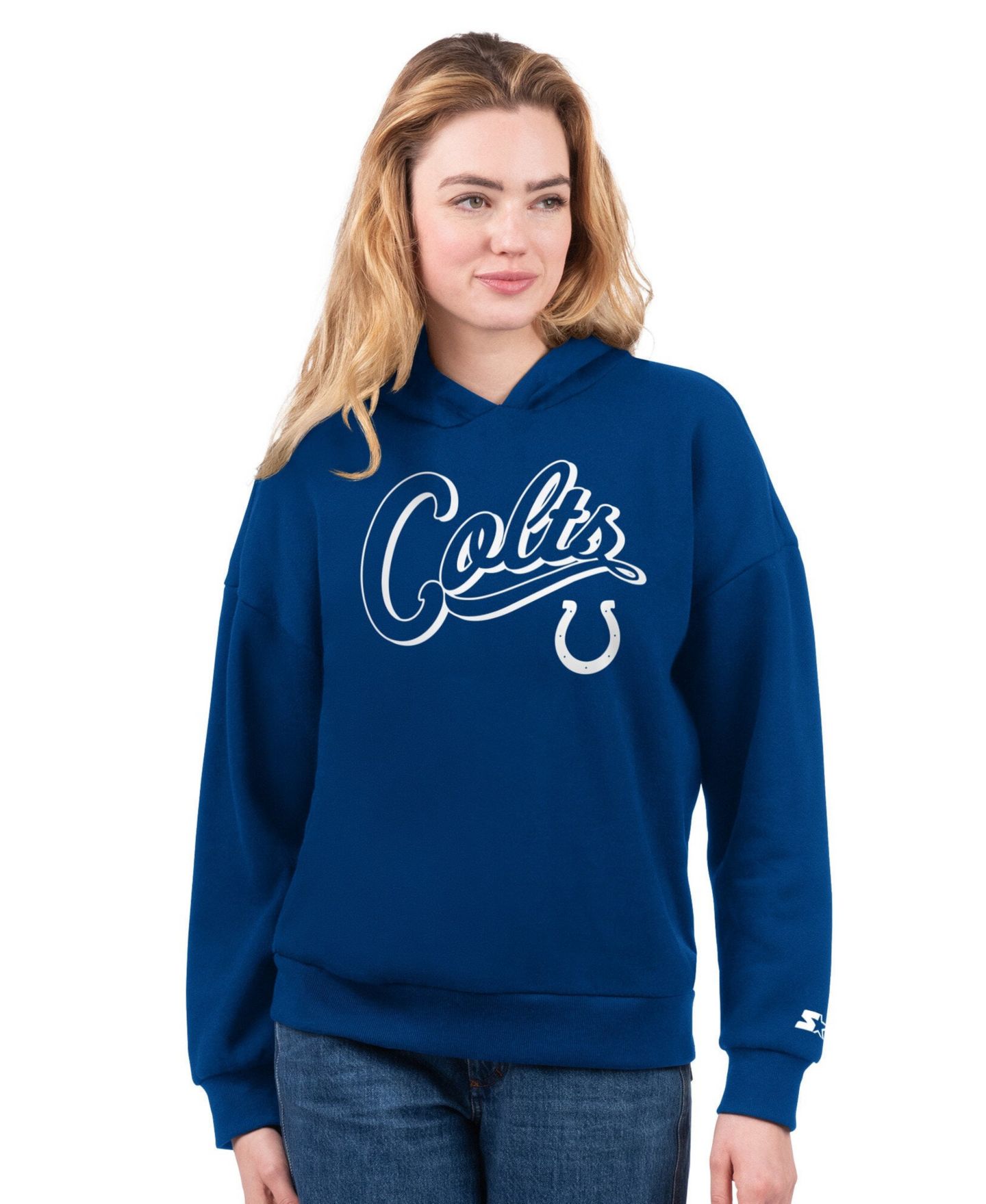 Женские худи Starter Gray/Royal Indianapolis Colts & T-Shirt Combo Pack — фото 4