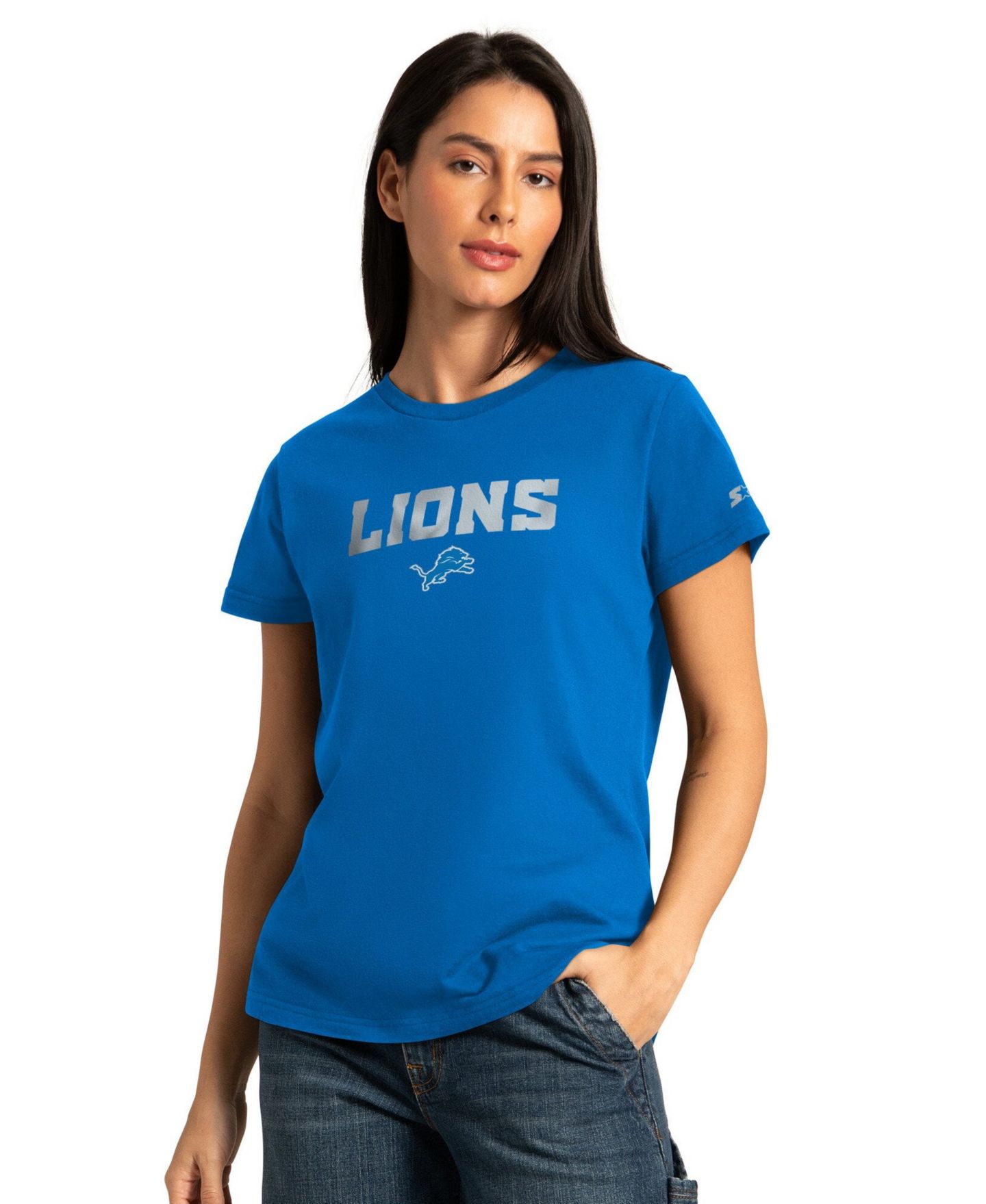 Женские футболки Starter Black/Ash Jacksonville Jaguars Short Sleeve & Long Sleeve T-Shirt Combo Pack — фото 10