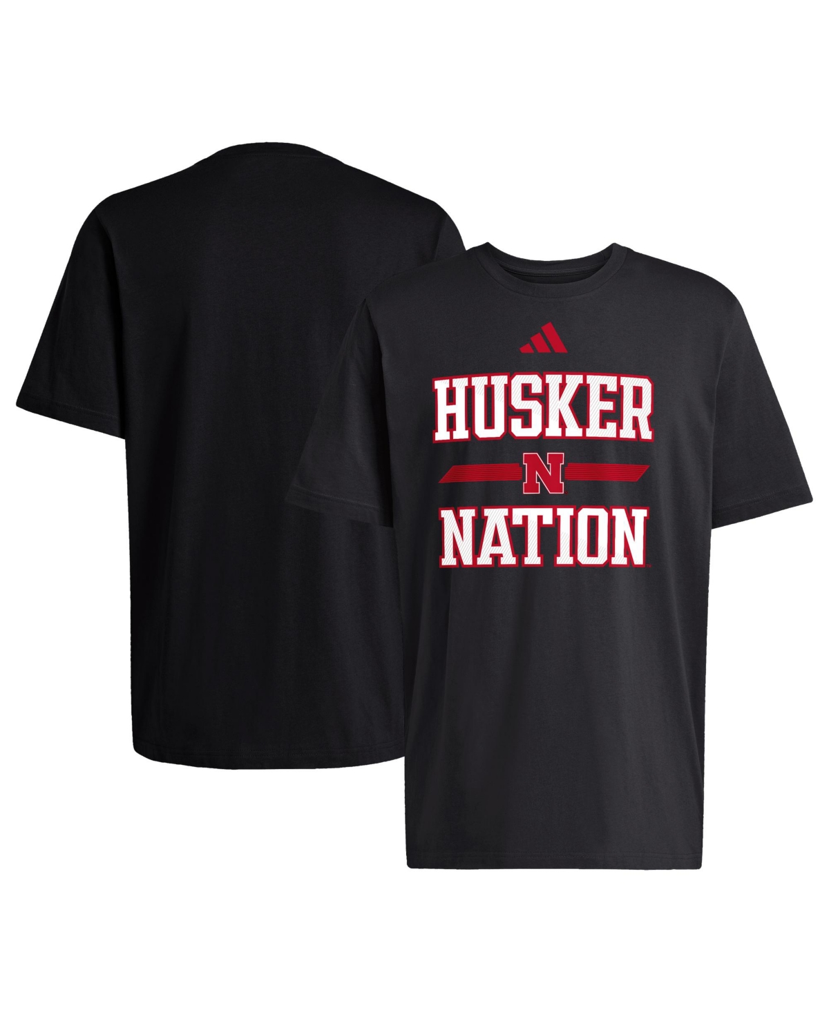 adidas Men's Nebraska Huskers Our Red Burns Brighter Screen-Print Graphics Regular-Fit T-Shirt