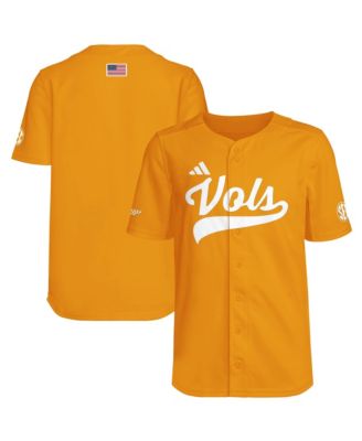 adidas - Big Boys and Girls Tennessee Orange Tennessee Volunteers Baseball Jersey Tennessee Orange