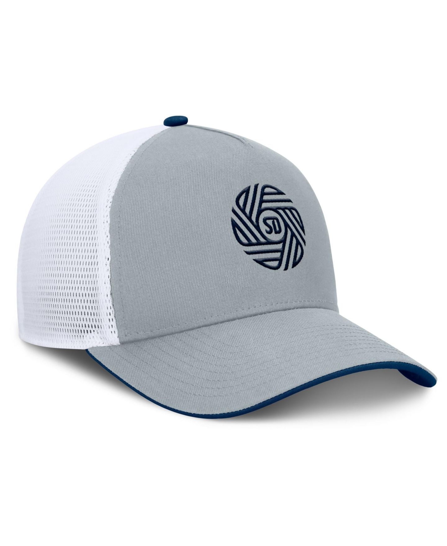 Мужская кепка Fanatics Gray San Diego FC Knuckle Trucker Adjustable Hat — фото 4