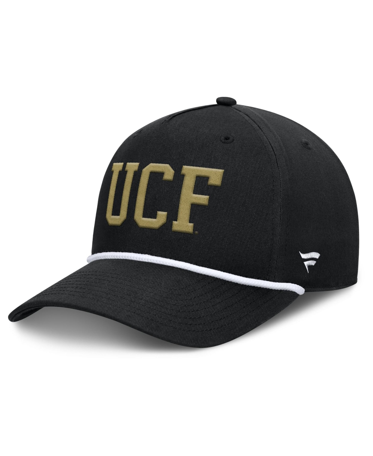 Fanatics Ucf Knights Foul Ball Rope Adjustable Structured Baseball Cap In Black