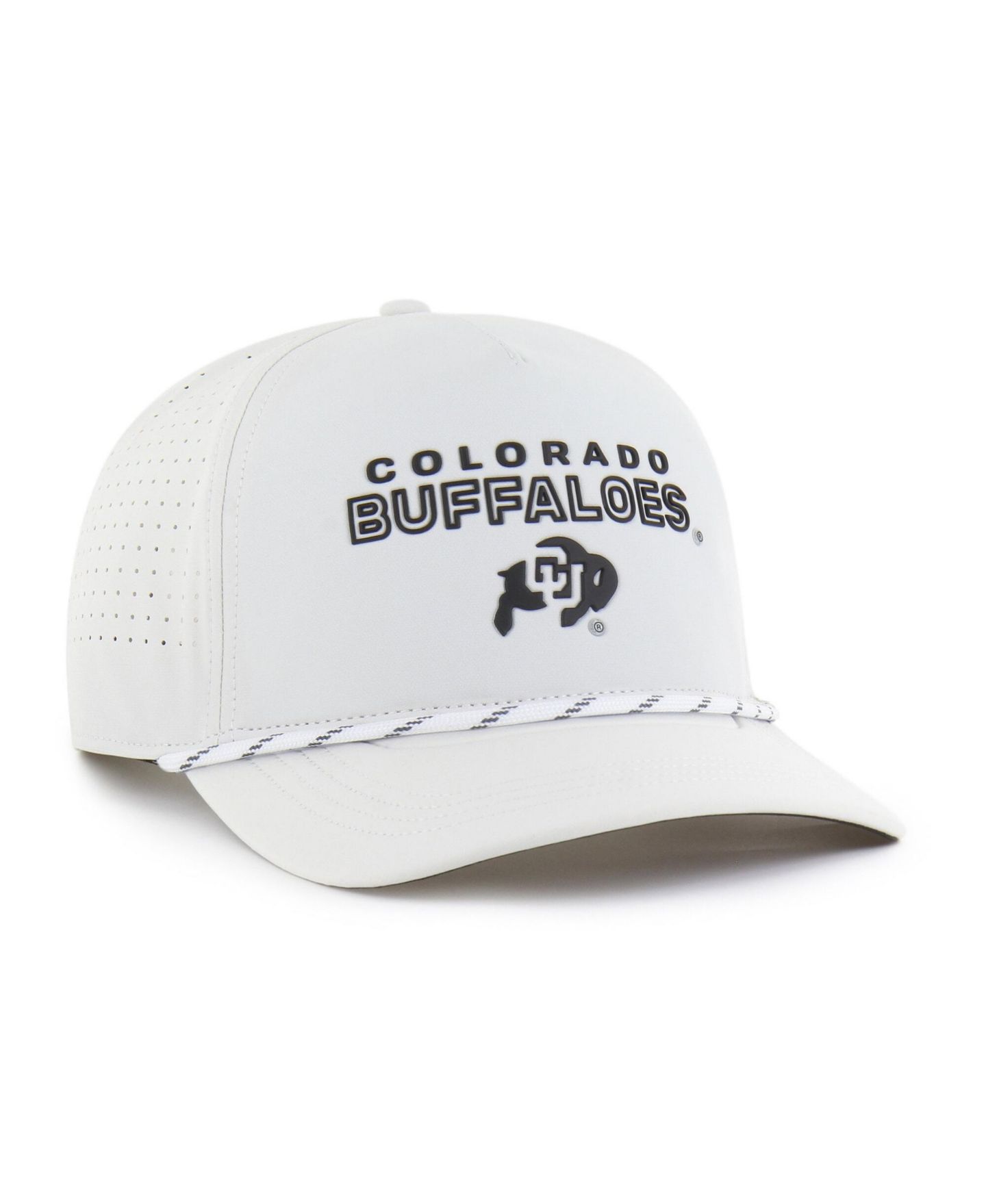 Мужская кепка '47 Brand White Colorado Buffaloes Forward Vent Hitch Rope Adjustable Hat — фото 2