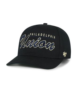 47 Brand Men's Black Philadelphia Union Brushmark Hitch Adjustable Hat