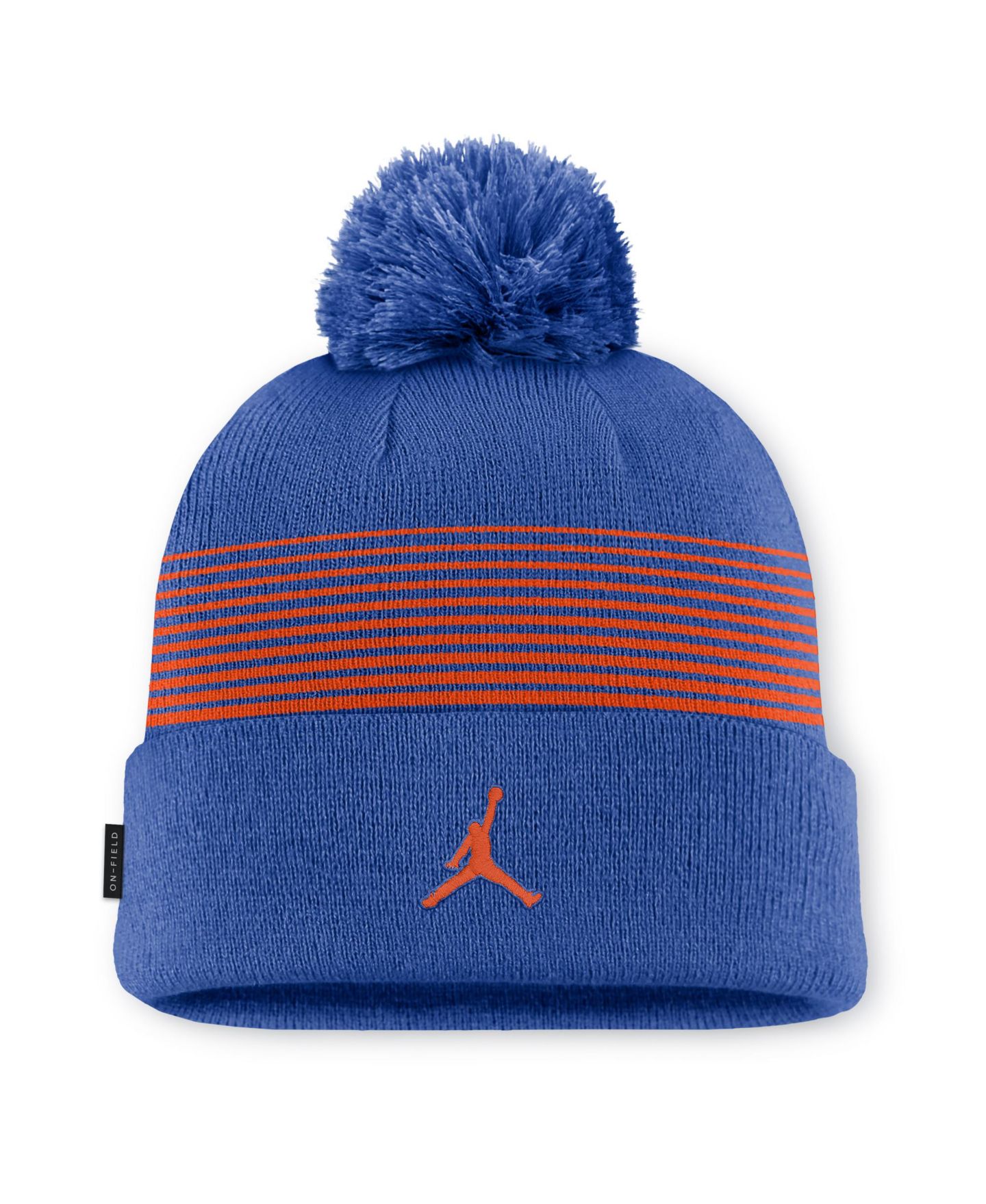 Шапка Jordan Royal Florida Gators 2026 On-Field Cuffed Knit Hat with Pom — фото 2