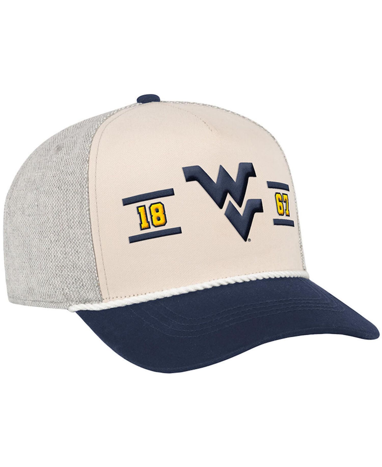 Men's Natural West Virginia Mountaineers Frank Podium Adjustable Hat