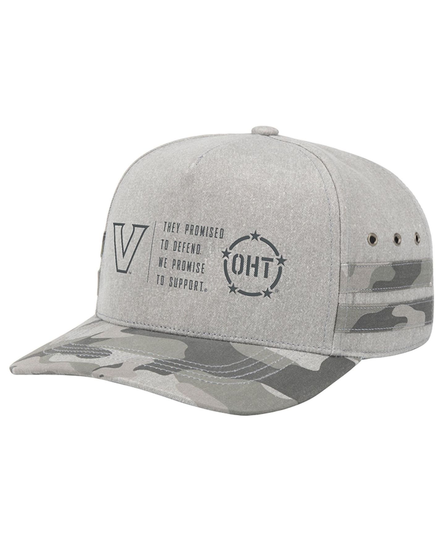 Кепка Colosseum Gray Vanderbilt Commodores OHT Squad Podium Adjustable Hat — фото 1