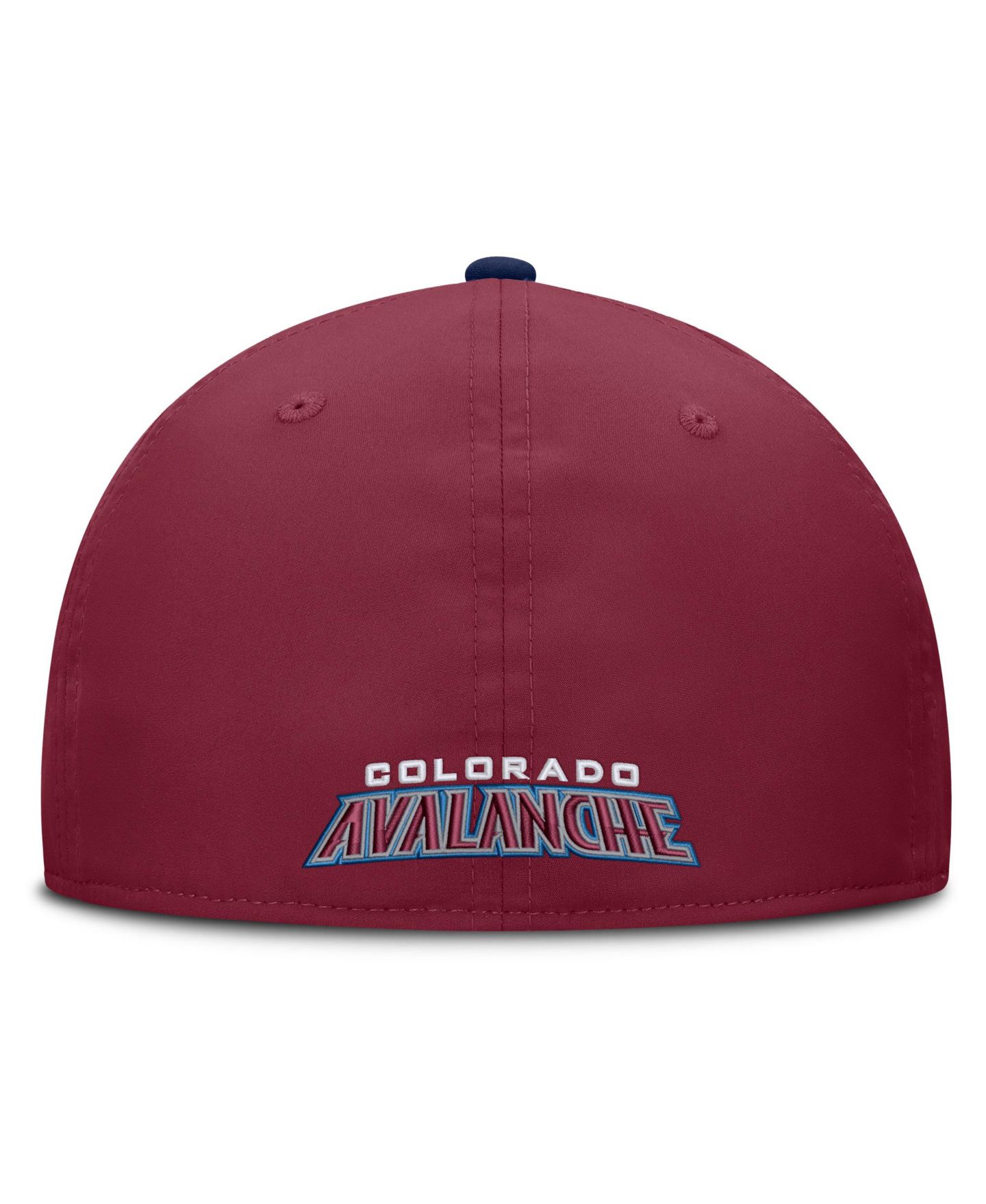 Мужской головной убор Fanatics Burgundy/Navy Colorado Avalanche Fundamental Stretch Hat — фото 4