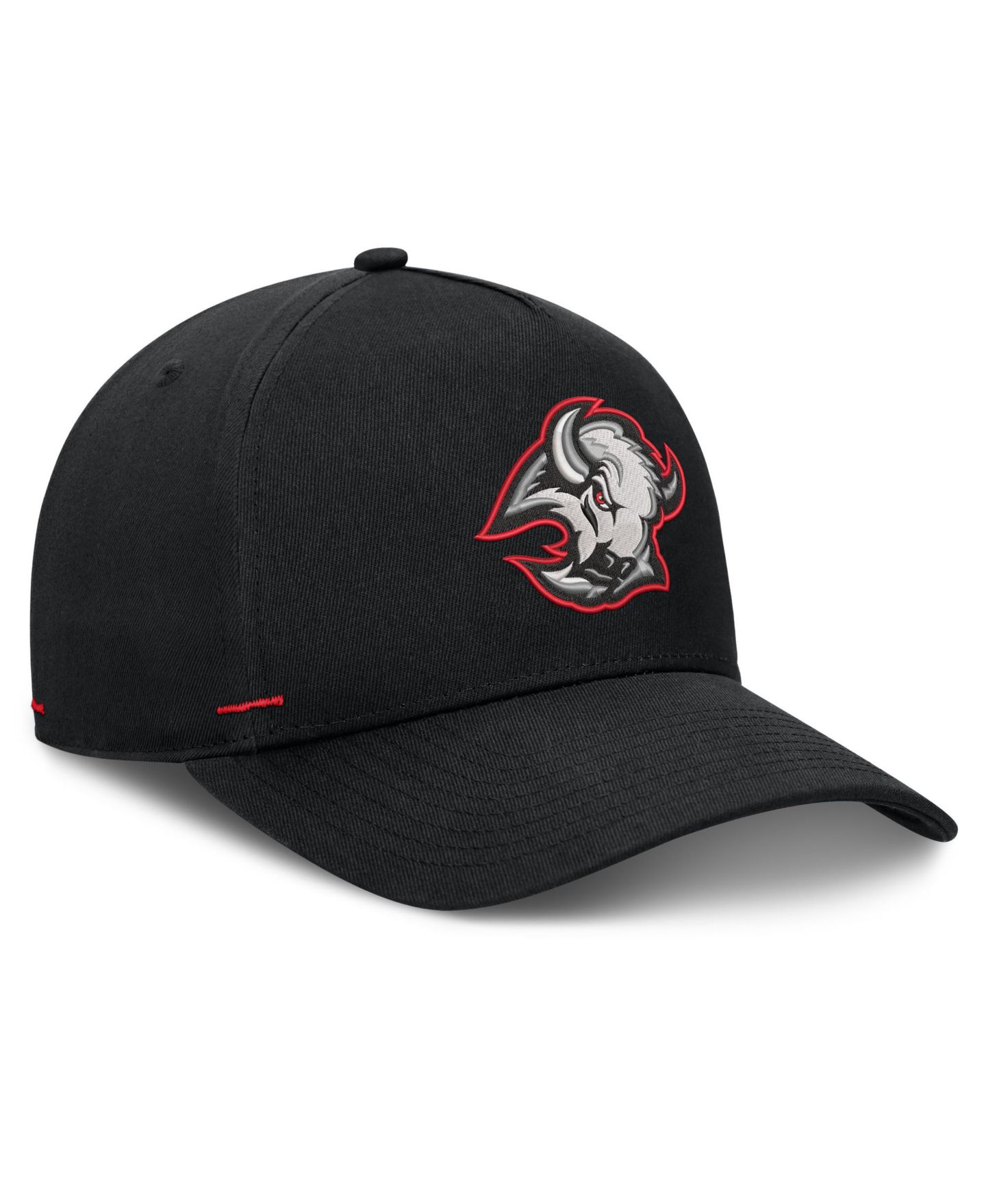 Мужская кепка Fanatics Black Buffalo Sabres Alternate Authentic Pro Rink A-Frame Adjustable Hat — фото 3