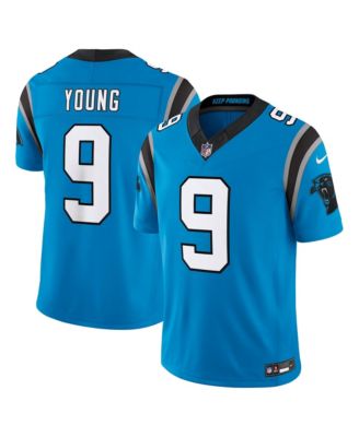 Men's Bryce Young Blue Carolina Panthers Alternate Vapor F.U.S.E. Stitched Limited Jersey