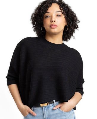 Women's Brooklyn Lightweight Textured Cropped Sweater