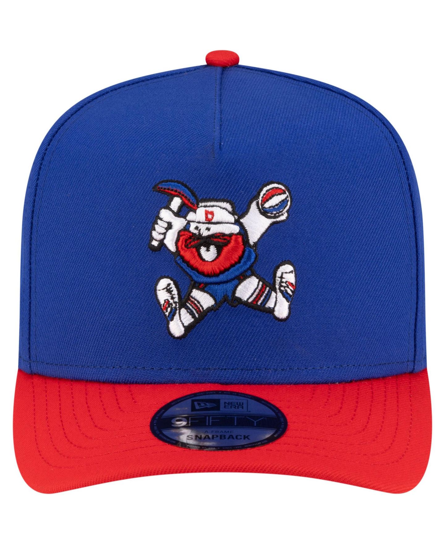 Мужская кепка New Era Royal/Red Denver Nuggets 80s Throwback A-Frame 9FIFTY Snapback Hat — фото 2
