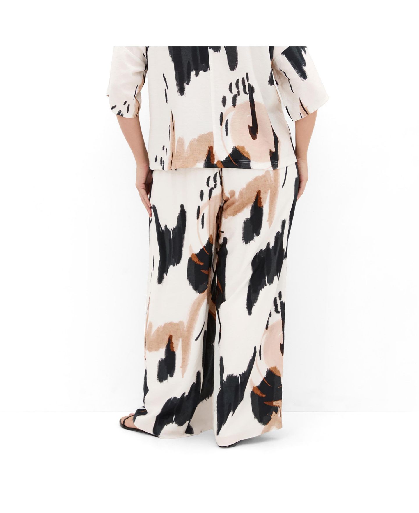 Женские брюки CITY CHIC Plus Size Alexi Wide-Leg High-Rise Pull-On, цвет: Exhibit — фото 2