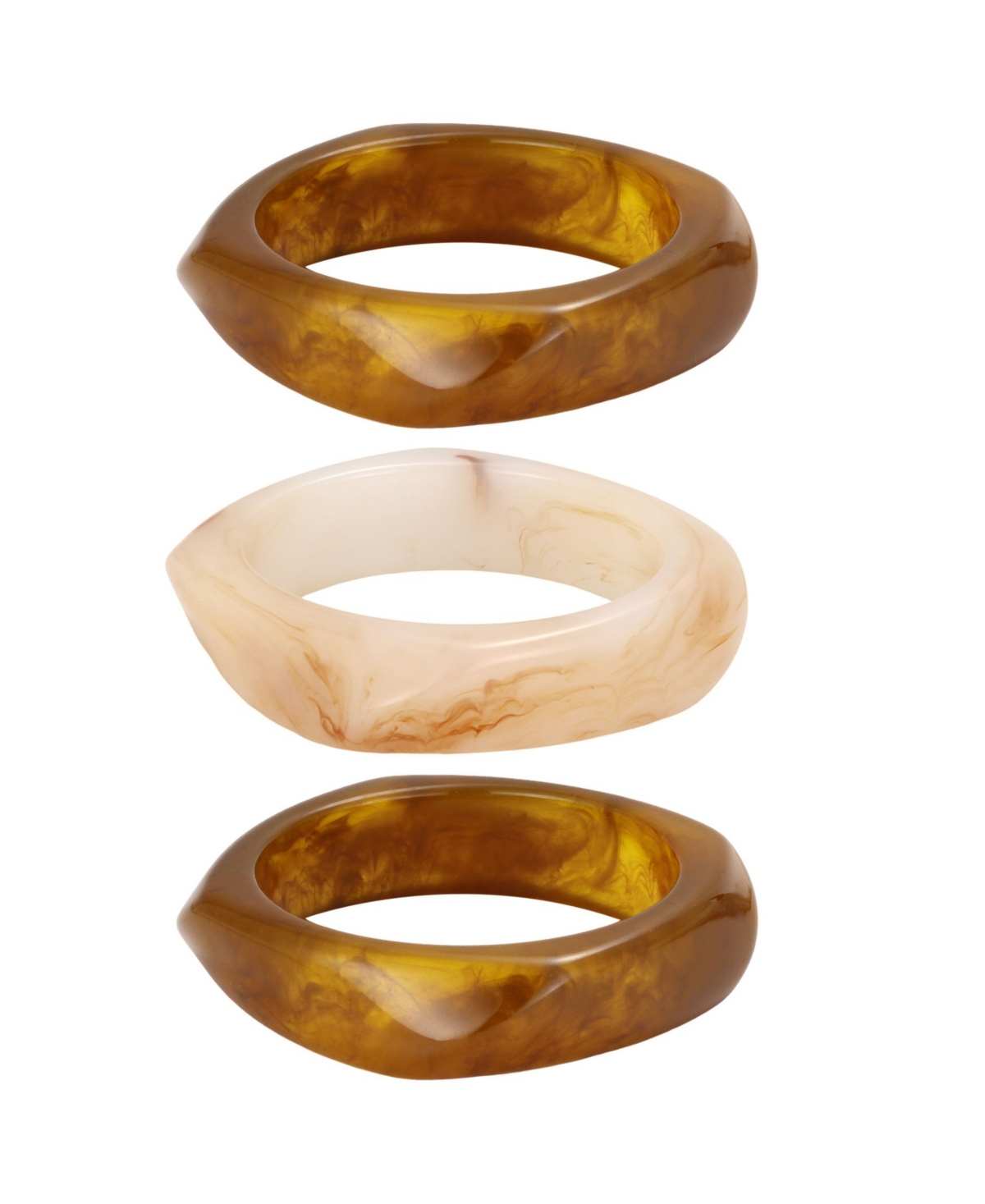Adornia Women's Resin Bangle, 3-Piece Set