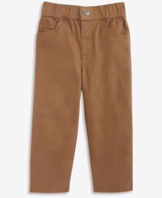 Toddler Boys' 2T-5T Pull-On Wide-Leg Cotton-Blend Twill Pants