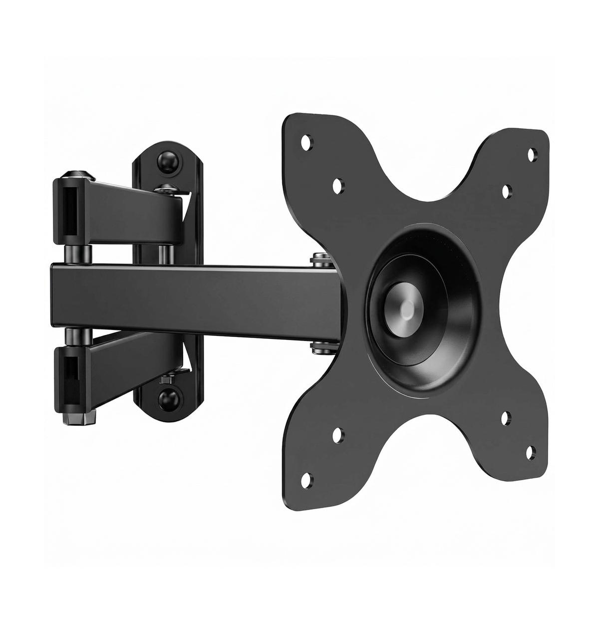 Lofree Full Motion Monitor Wall Mount Height Adjustable Tilt Swivel Rotation Desk Space Saving - Black (single) up to 32" 2