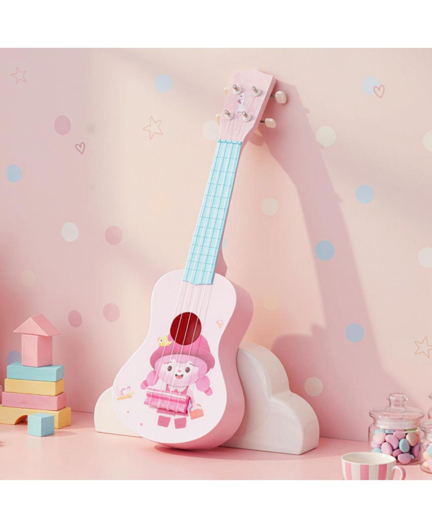 Детская игрушка SUGIFT 21-Inch Soprano Ukulele with Nylon Strings, Ages 3+, цвет: Розовый — фото 2