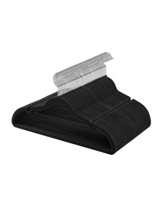 Velvet Hangers 50 Pack, Non-Slip Clothes Hangers, Suit Hangers with Shoulder Notches, Pants Bar, 360degree(s) Swivel Hook, for Closet