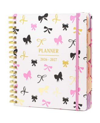 18 Month Planner Daily Weekly Monthly Layouts Hard Cover With Stickers Sticky Notes