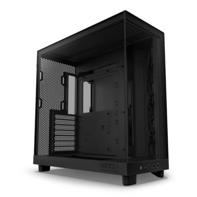 H6 Flow Dual-Chamber Wraparound-Glass ATX Mid-Tower Case for ATX Builds