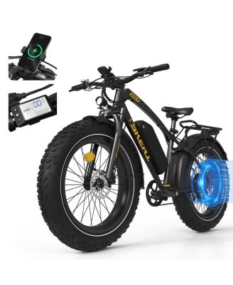 Electric Bike, 26"x4.0" Fat Tire E Bike, 500W (Peak 1000) Motor, 48V 15.6Ah Removable Electric Bike for Adults, 60 Miles and 25 mph