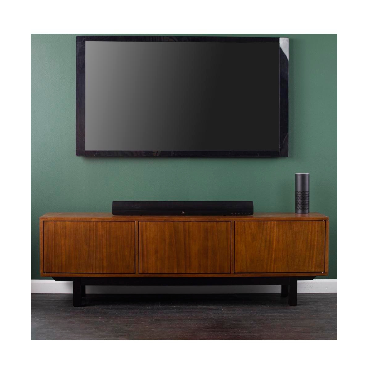 Augusta Home Welling Three-Door Media Console Storage - Brown