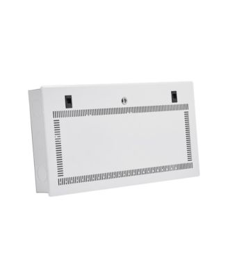28-Inch Media Enclosure Structured Wiring Cabinet Vented Hinged Door Recessed Electrical Media Box