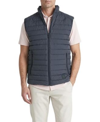 Men's Essential Metro Duck Down Mock-Neck Slim-Fit Vest