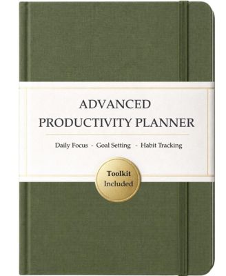 Undated Daily Weekly Monthly Productivity Planner Time Blocking Goal Setting Habit Tracking