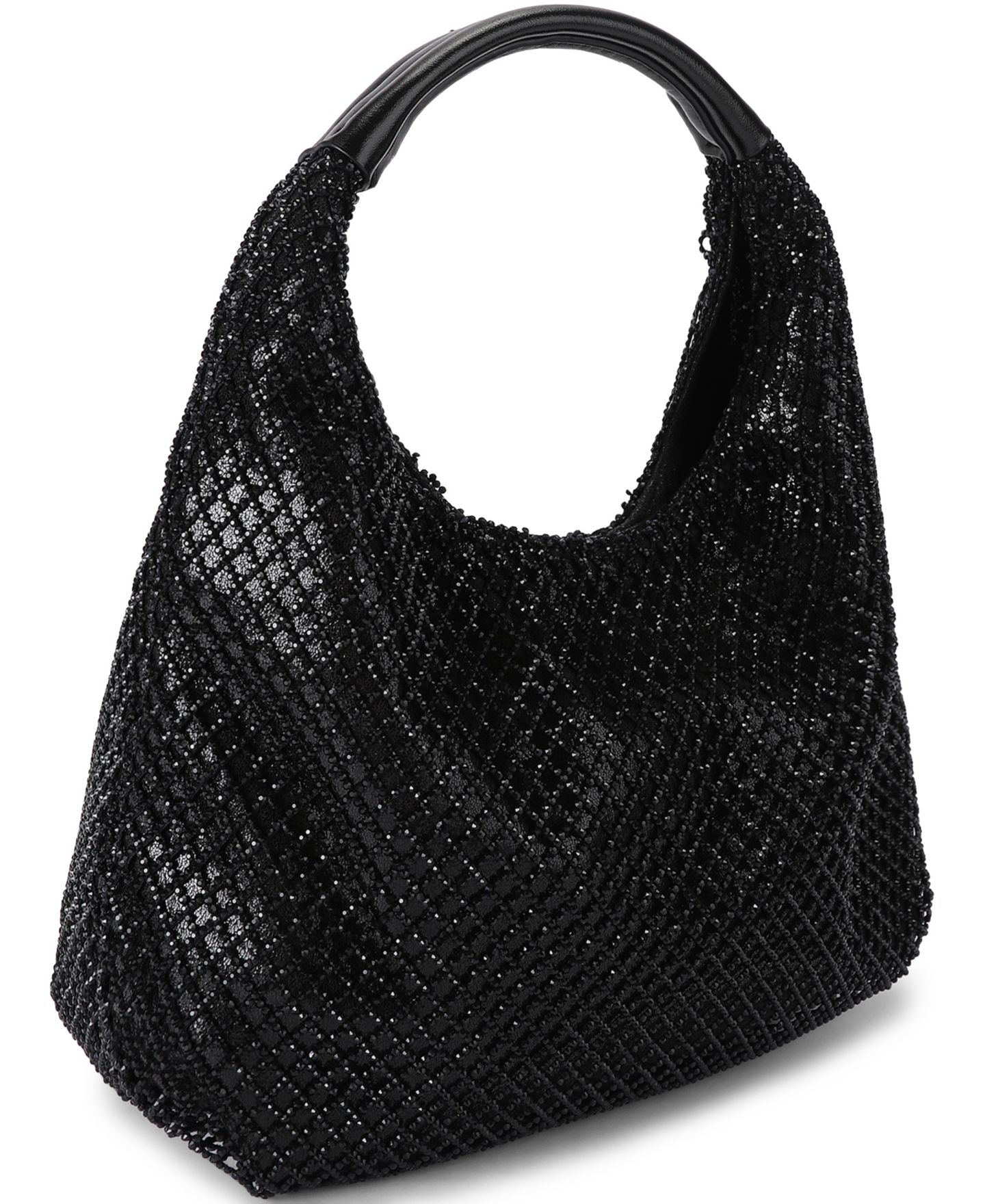 Женская сумка Kurt Geiger London Small Chelsea Slouch Embellished Hobo, цвет: Чёрный — фото 2