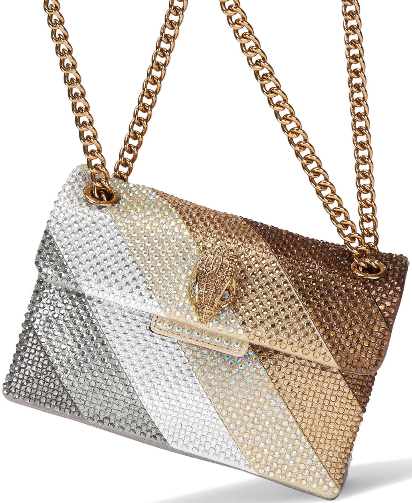 Женская сумка Kurt Geiger London Mini Kensington Embellished Crossbody, цвет: Серый — фото 6
