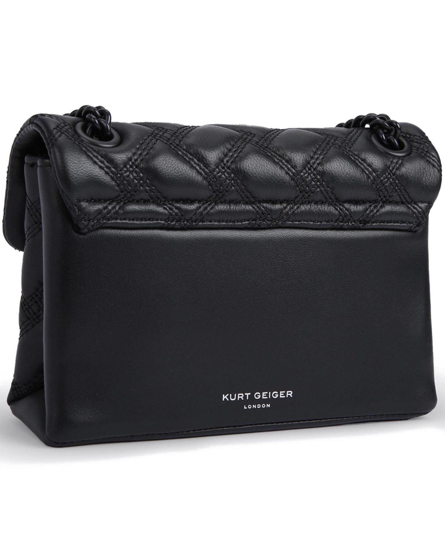 Женская сумка Kurt Geiger London Mini Kensington Drench Quilted Leather Crossbody, цвет: Чёрный — фото 3