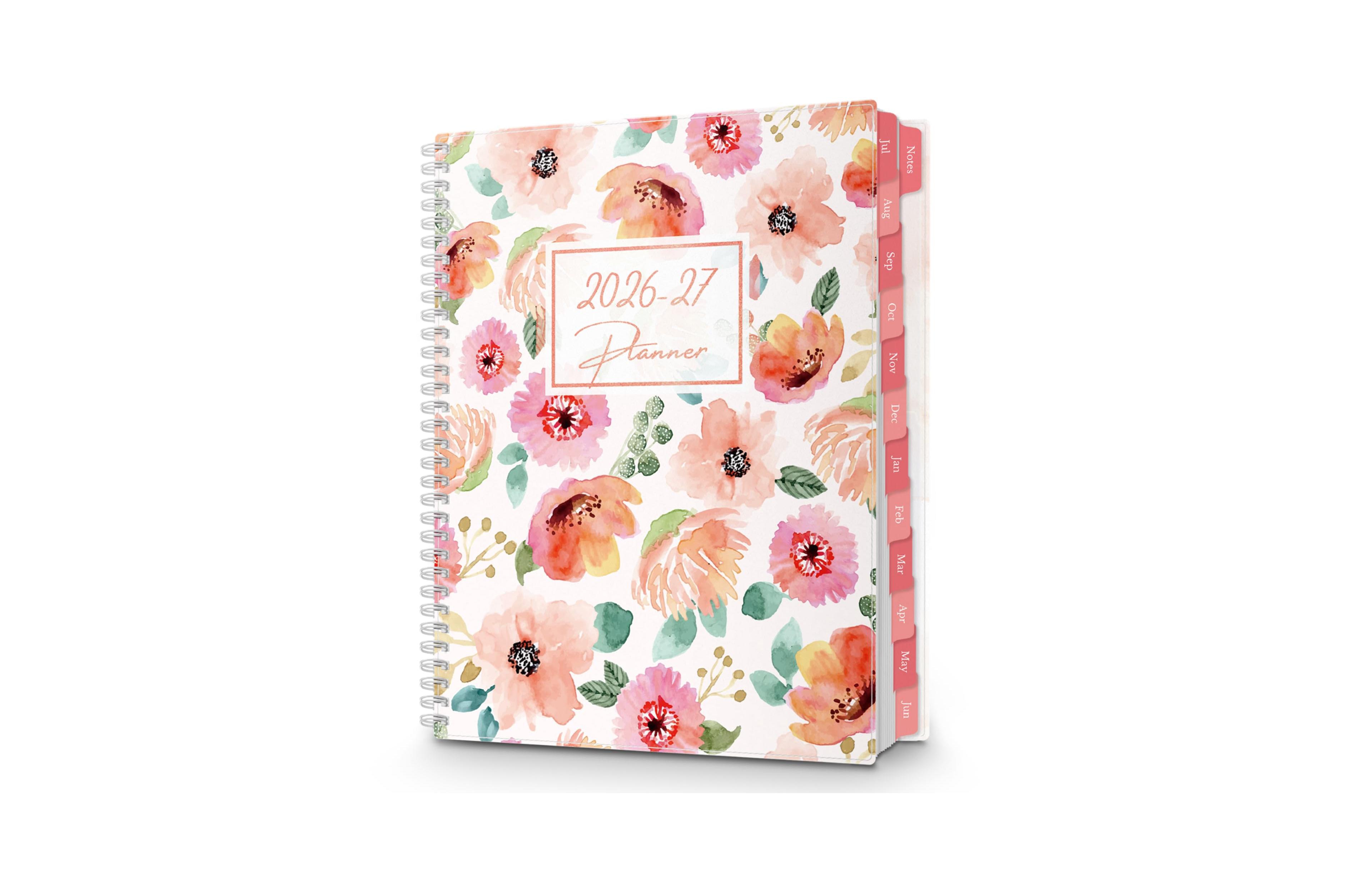 Danrong Weekly Monthly Academic Planner Large With Stickers Bookmark Note Pages Pocket For School Office Organization