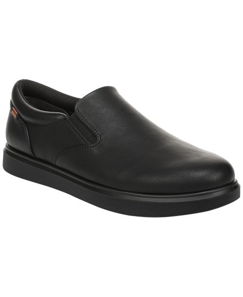 Мужские кроссовки Dr. Scholl's City Cloud Slip-On Low-Top Faux Leather, цвет: Чёрный / Чёрная искусственная кожа