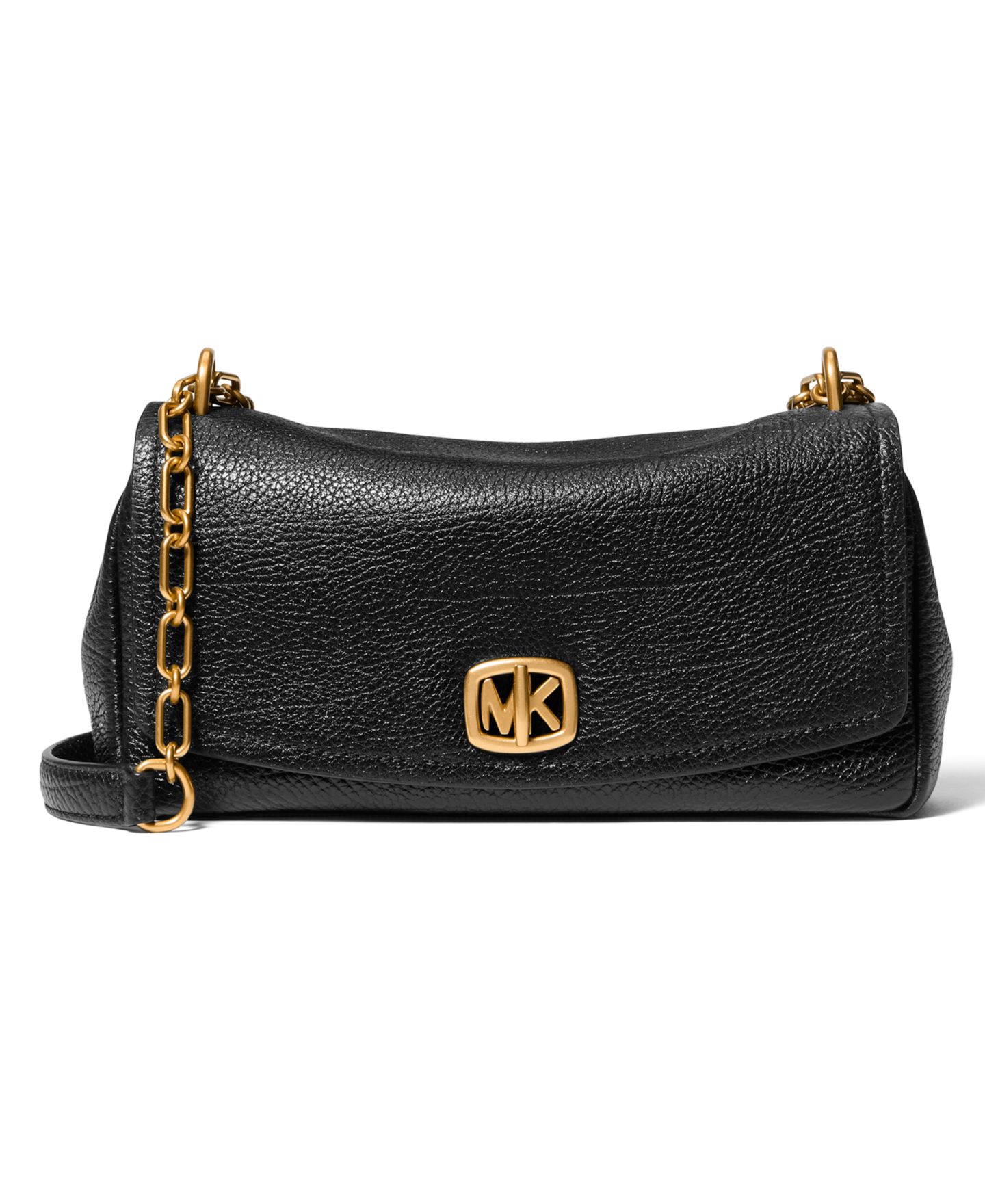 Женская сумка Michael Kors Bryant Small Turnlock Convertible Chain Handbag, цвет: Чёрный — фото 1