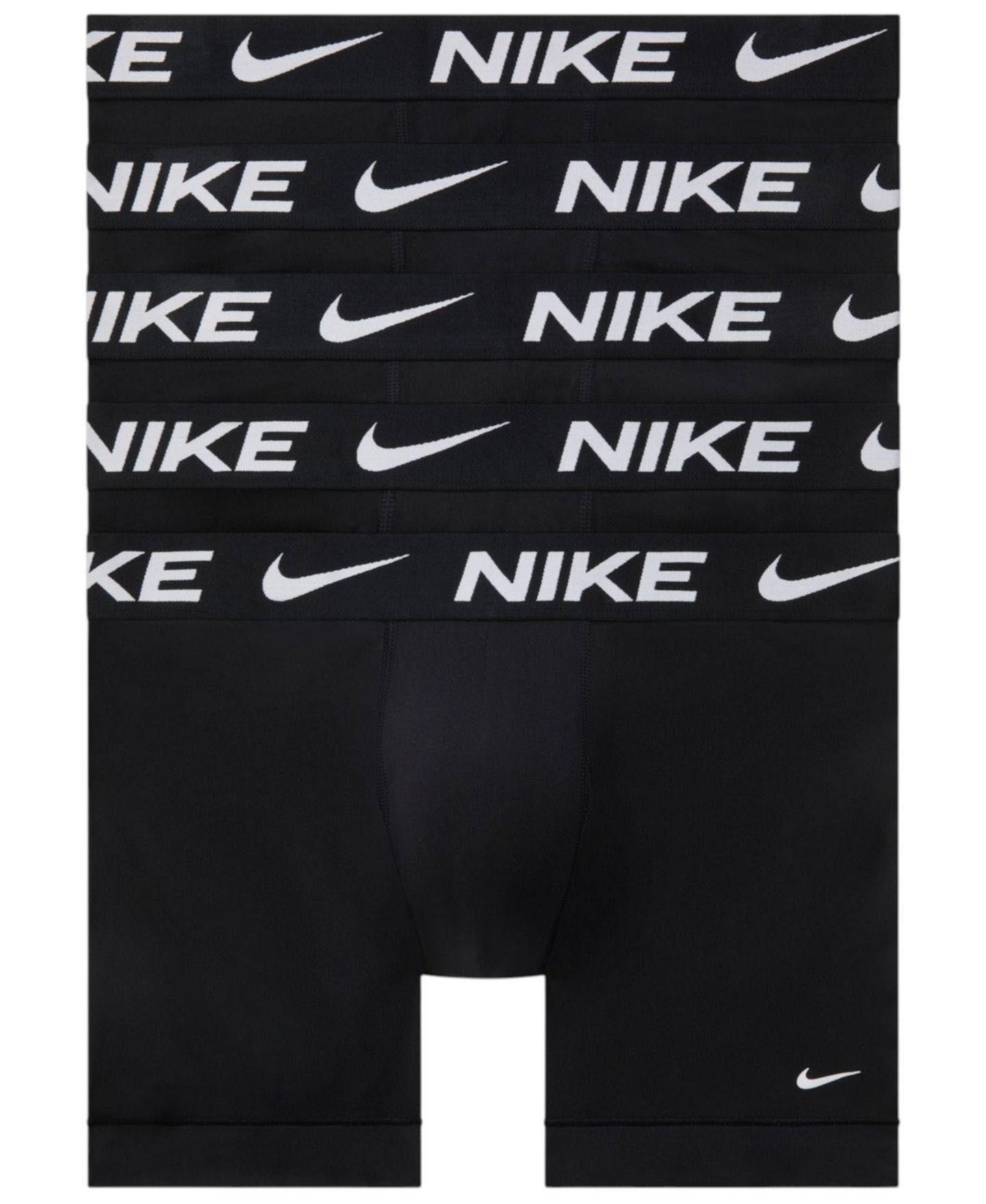 Трусы-боксеры Micro для мужчин, 5 шт. — Nike, цвет: Чёрный — фото 1