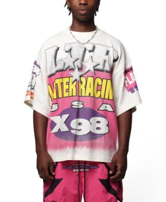 Men's Racer Box Oversized Graphic T-Shirt