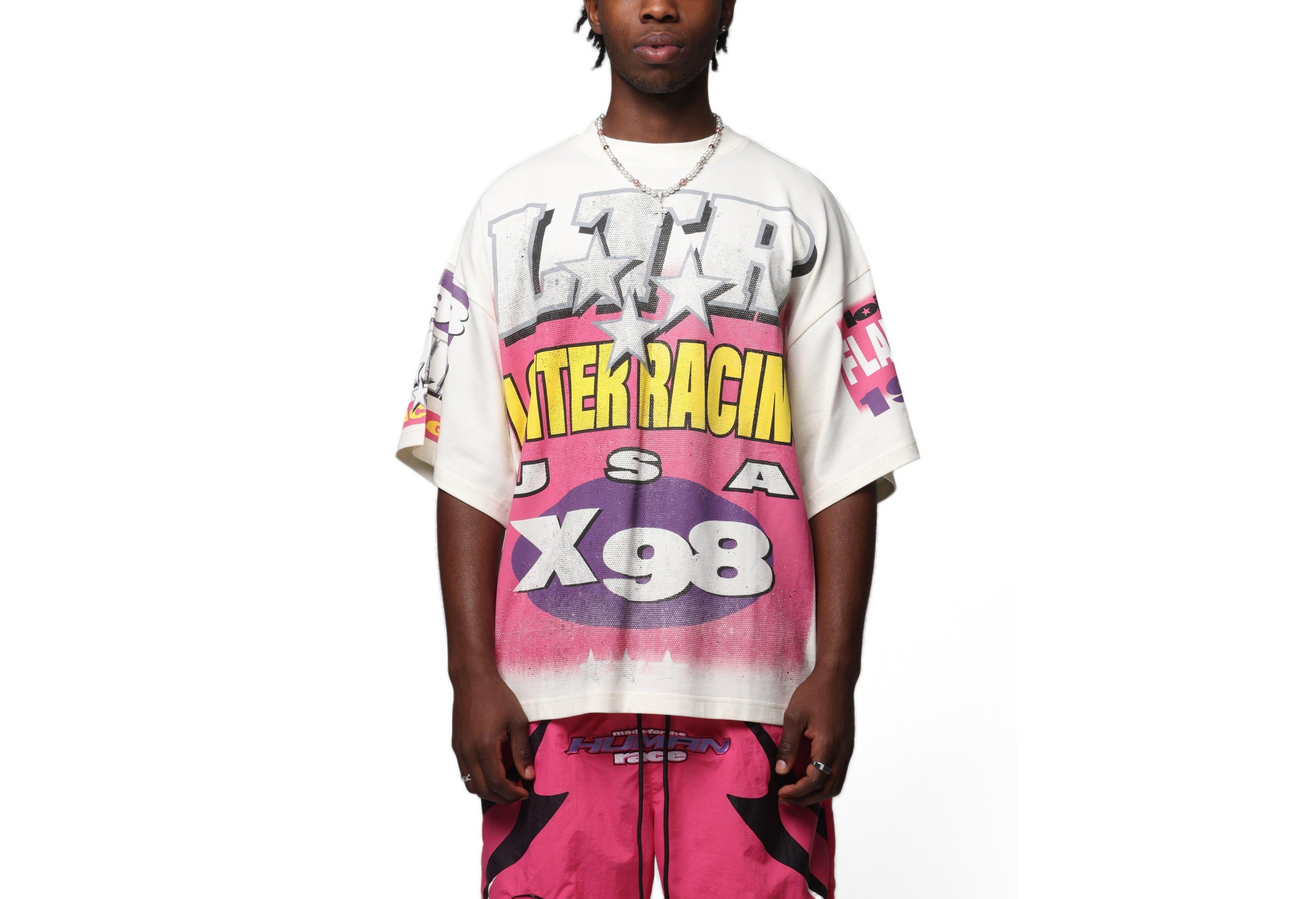 Loiter Men's Racer Box Oversized Graphic T-Shirt