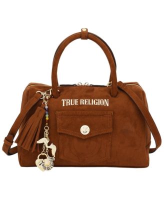 Logo Lock Top Handle Adjustable Crossbody Bag