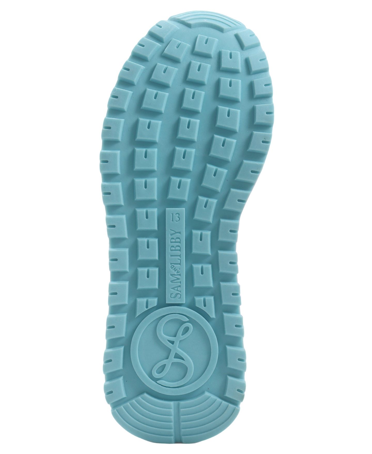 Кроссовки Sam & Libby Rosa Wide Glitter Logo Lace-Up для девочек, цвет: Белый / Синий — фото 5
