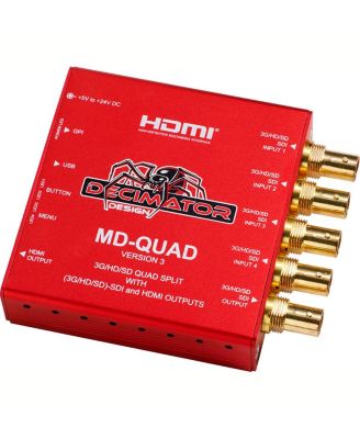 DECIMATOR MD-QUAD-3G/HD/SD-SDI SPLIT,